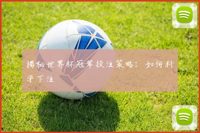 揭秘世界杯冠军投注策略：如何科学下注